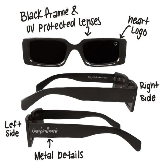 Unsolved Hearts Sunglasses