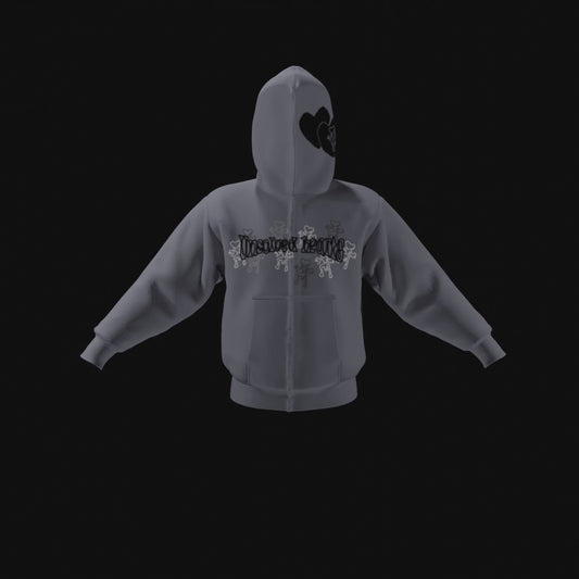 Dark Grey Full Zip Hoodie