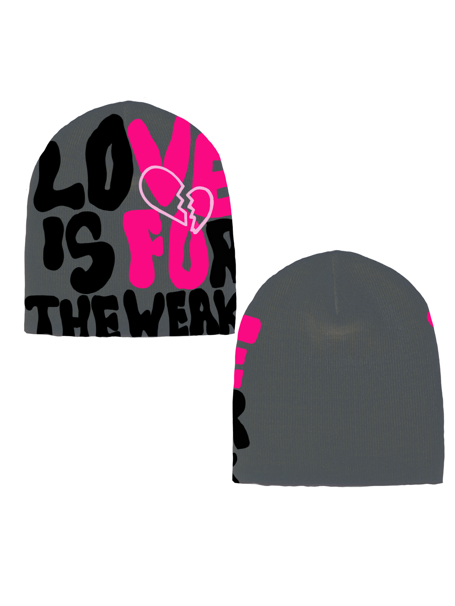 Love is for the weak: Hot Pink + Black